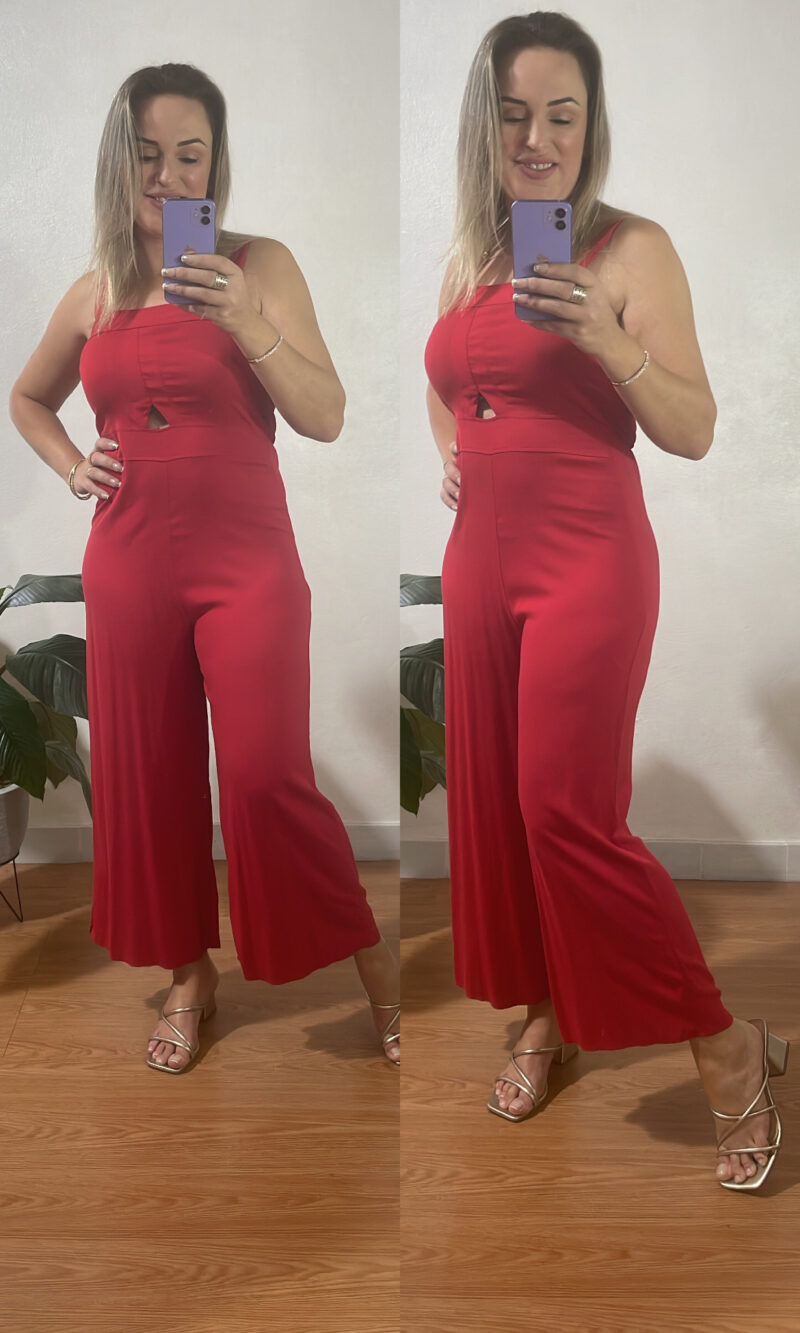 macacão pantacourt vermelho 6204768