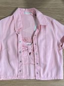 conjunto camisa e cropped salmão 6204628