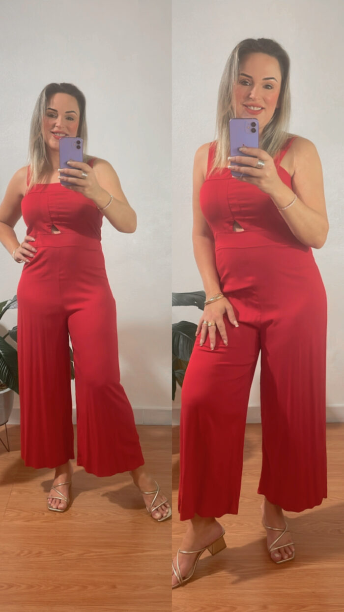 macacão pantacourt vermelho 6204768