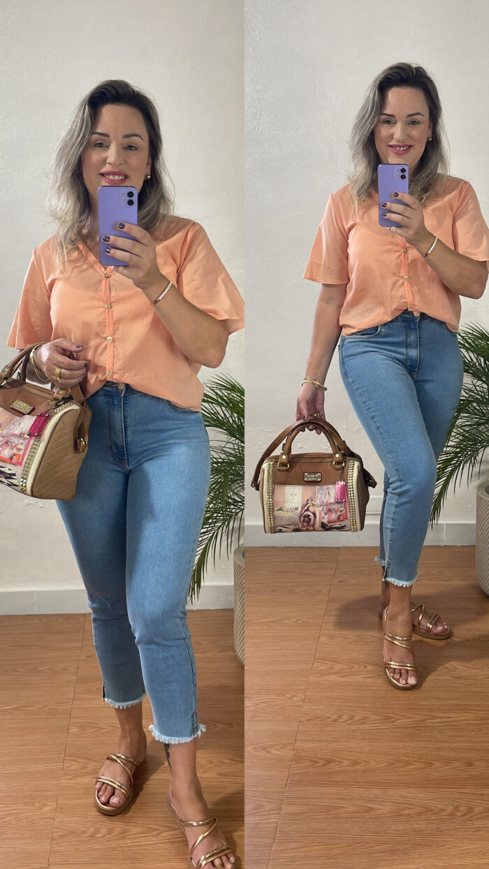 calça jeans cropped desfiado