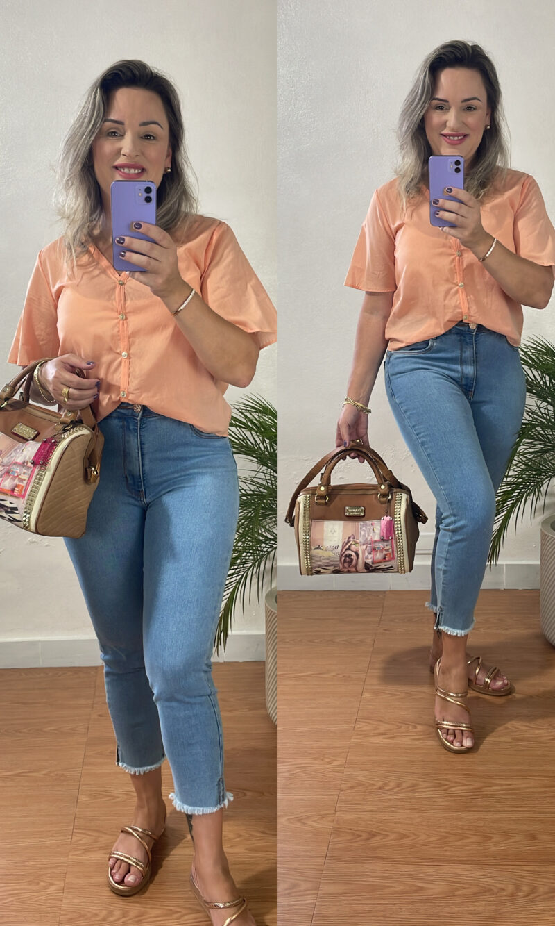 calça jeans cropped desfiado