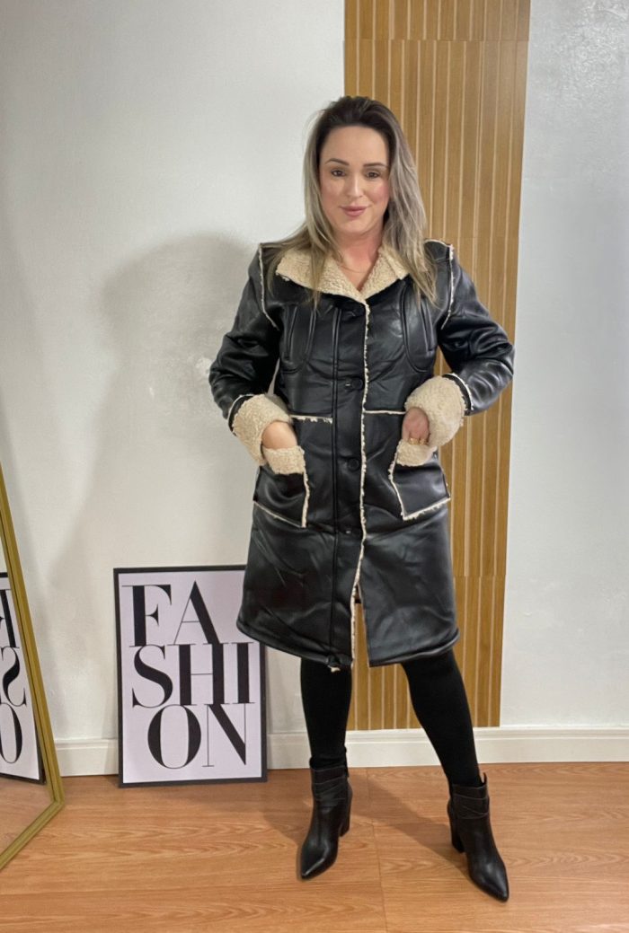 [duplicate] casaco pu preto