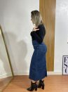 saia jeans midi