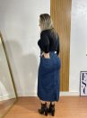 saia jeans midi