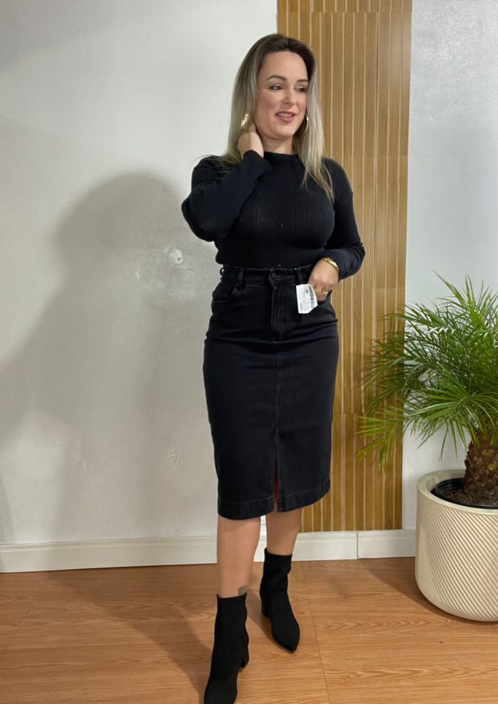 saia jeans midi 1335 saia jeans midi 1335