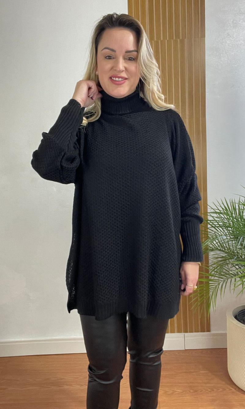 poncho preto
