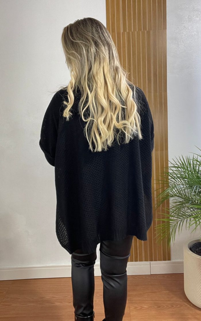 poncho preto poncho preto