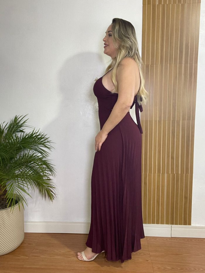 vestido plissado vestido plissado