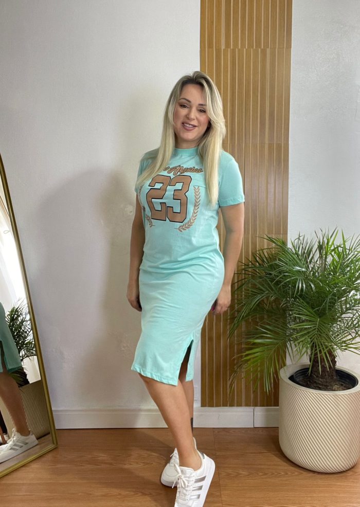 vestido camisetão midi vestido camisetão midi