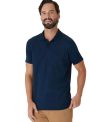 camisa polo básica masculina peitilho frontal em algodão