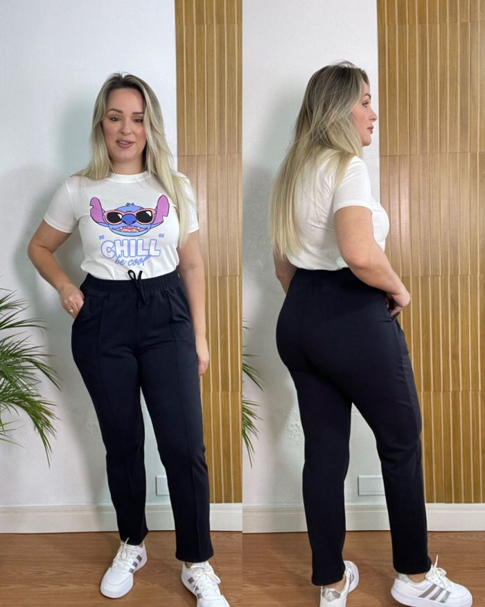 calça molicoton preta