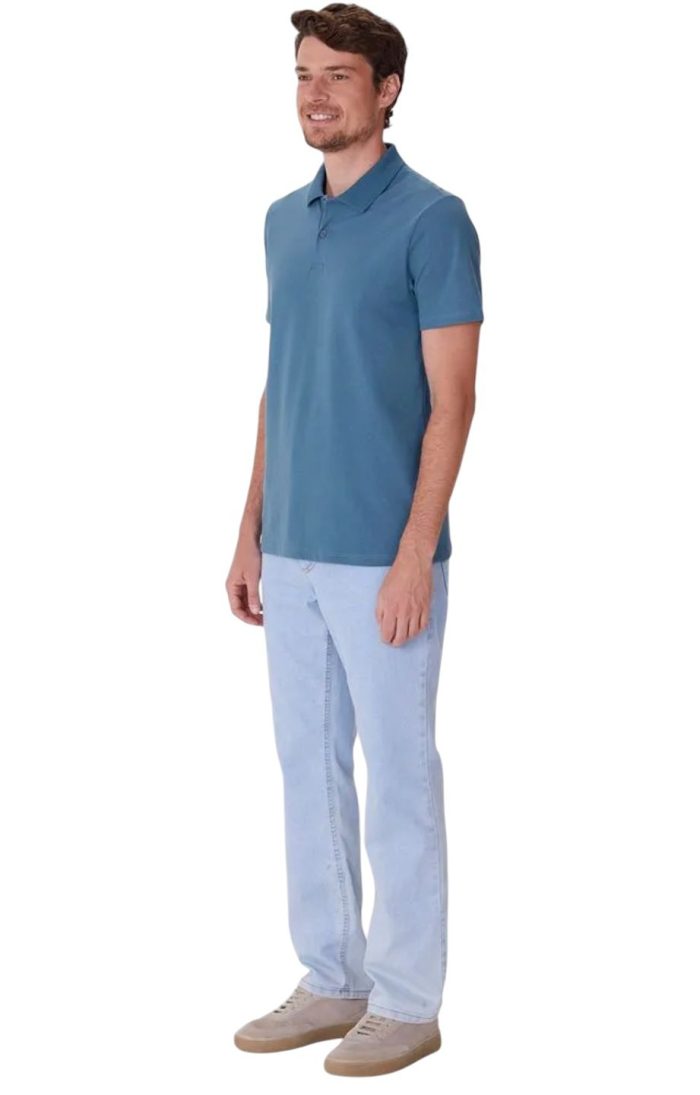 camisa polo básica masculina em piquet strech camisa polo básica masculina em piquet strech