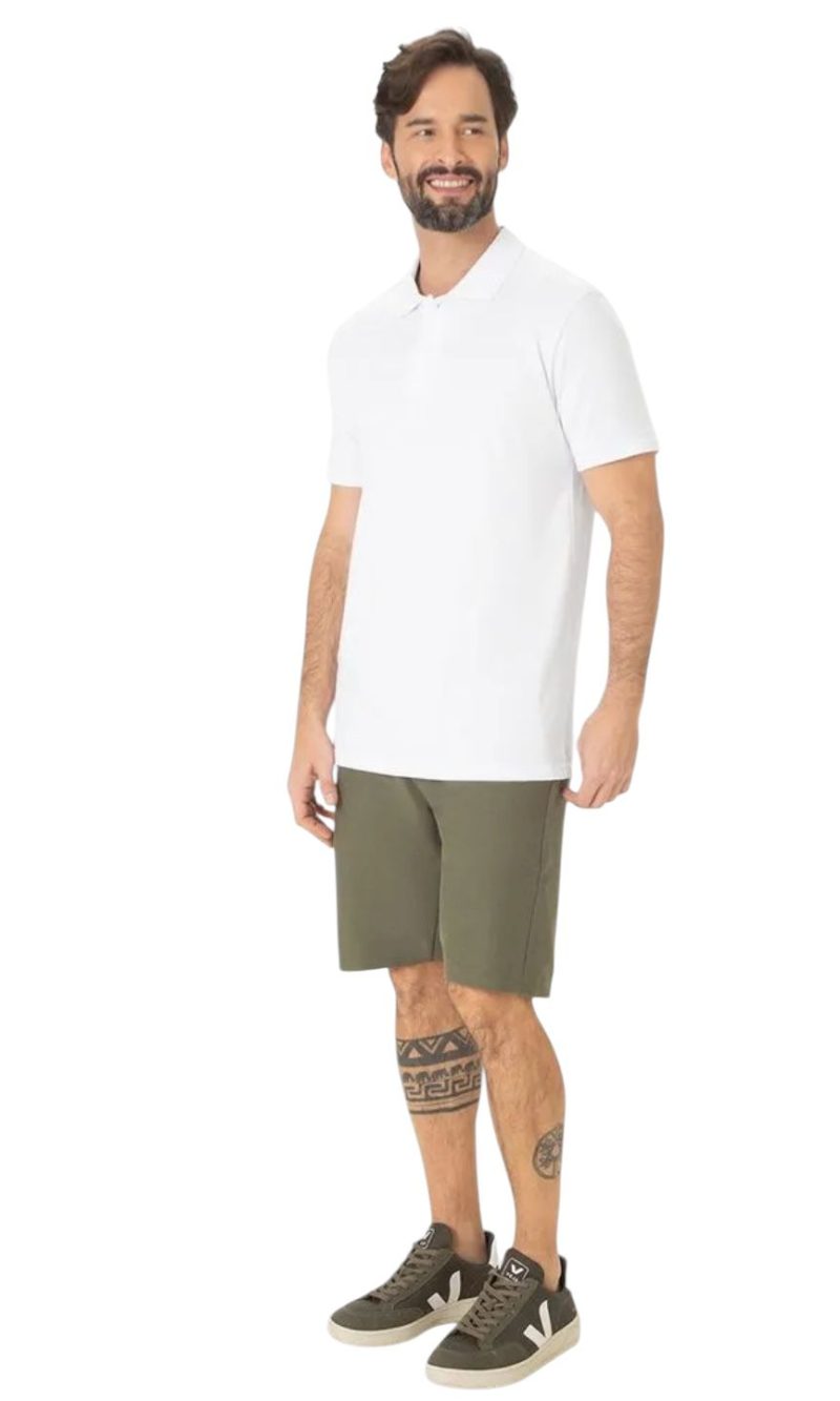 camisa polo básica masculina branca camisa polo básica masculina branca