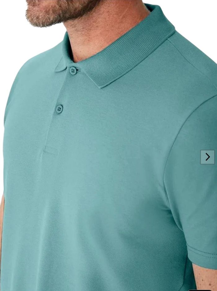 camisa polo básica masculina em piquet strech menta camisa polo básica masculina em piquet strech menta