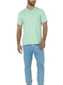 camisa polo básica masculina verde menta