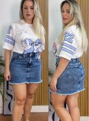 saia jeans desfiada