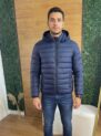 jaqueta puffer masculina naylon com capuz removível mariho