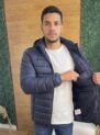 jaqueta puffer masculina naylon com capuz removível mariho
