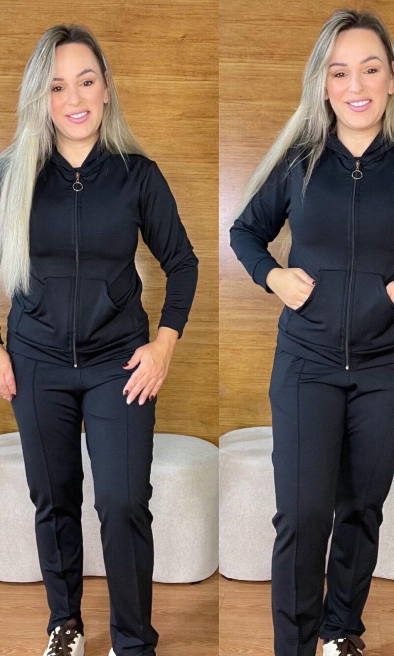 conjunto térmico feminino preto