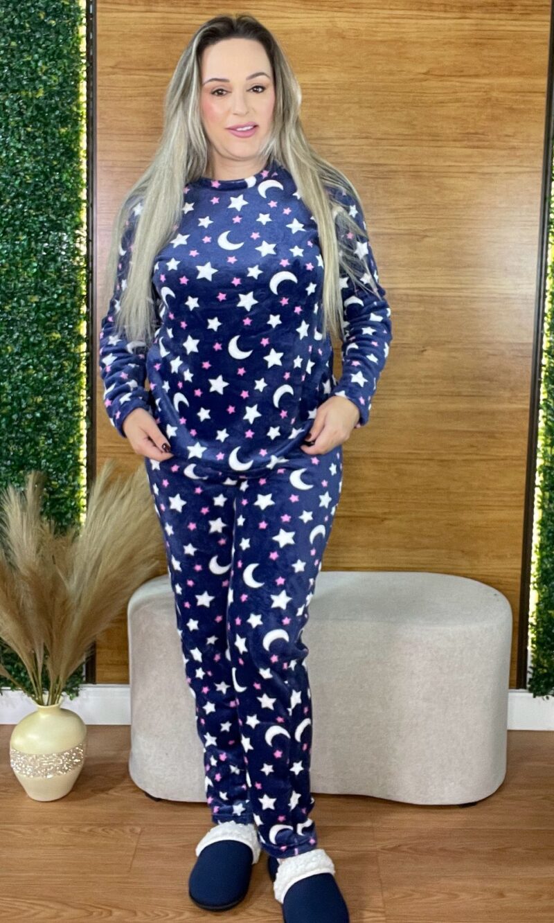 pijama plush fleece estampa estrela 9938 pijama plush fleece estampa estrela 9938