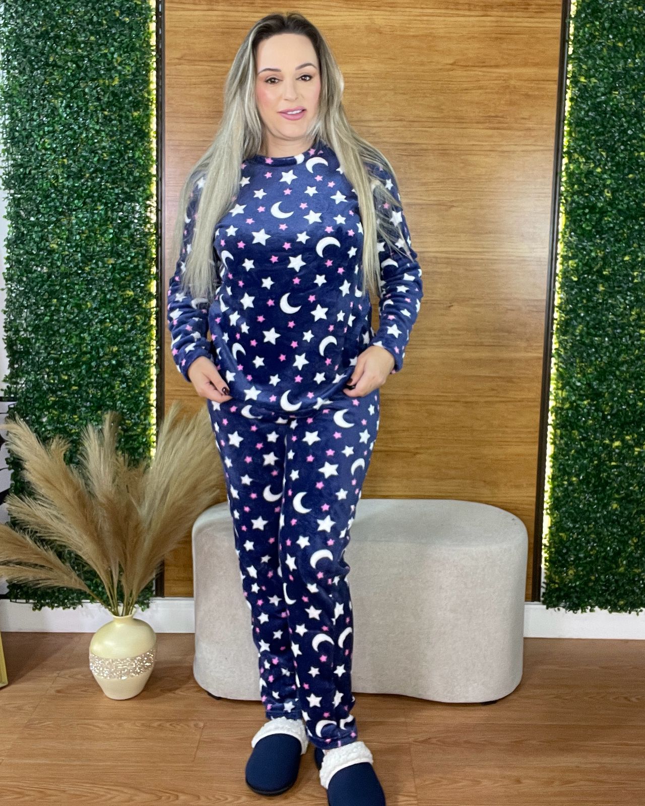 pijama plush fleece estampa estrela 9938 pijama plush fleece estampa estrela 9938