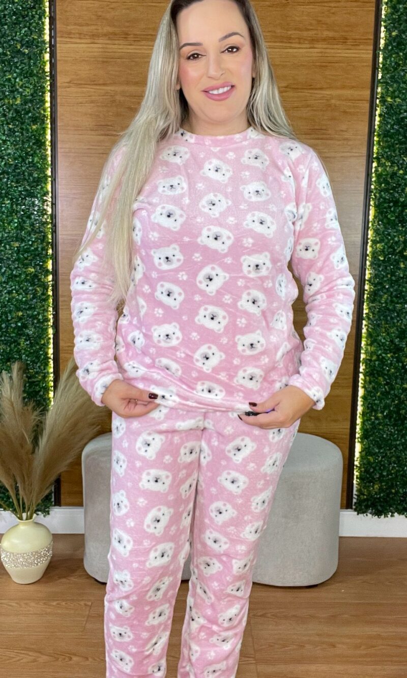 pijama plush fleece urso estrela 8788 pijama plush fleece urso estrela 8788