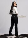 calça country feminina preta com aplicações em strass