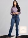 calça country feminina com aplicação de strass estrela