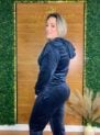 conjunto veludo marinho