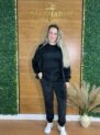 conjunto veludo preto