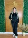 conjunto veludo preto