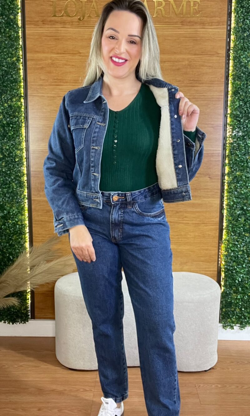 jaqueta jeans forrada jaqueta jeans forrada